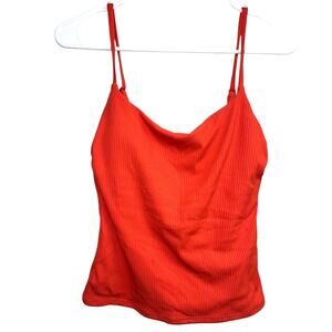 Andie Swim Longline Ribbed Tankini Siren Orange Size Small NWT SOLD